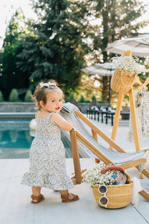 Palm Tree Linen Summer Dress