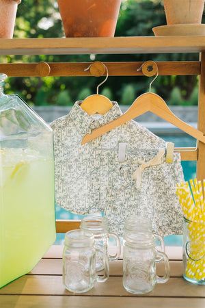Palm Tree Shorts | Linen Cotton