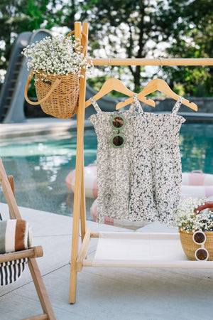 Palm Tree Linen Summer Dress