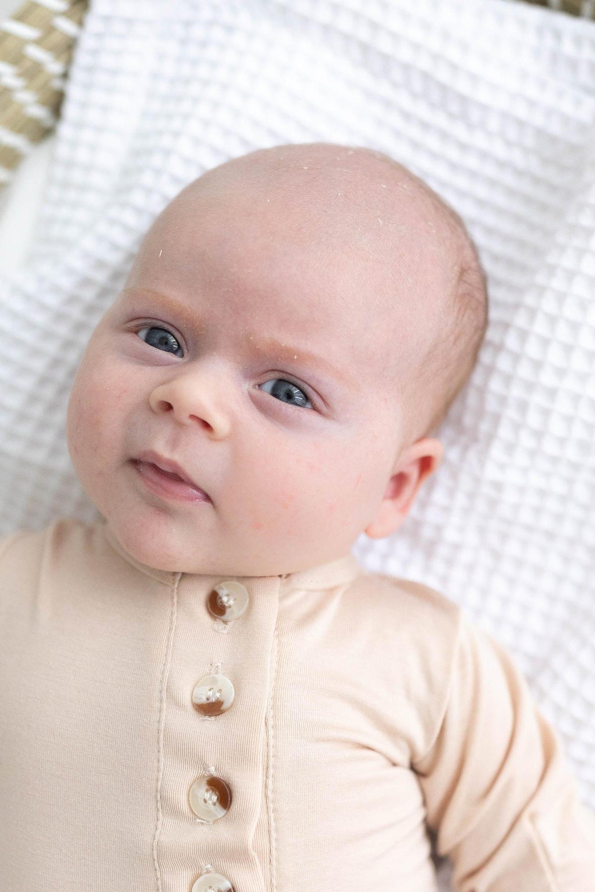 Knotted Baby Gown & Hat Set | Sand/Honey | Modal