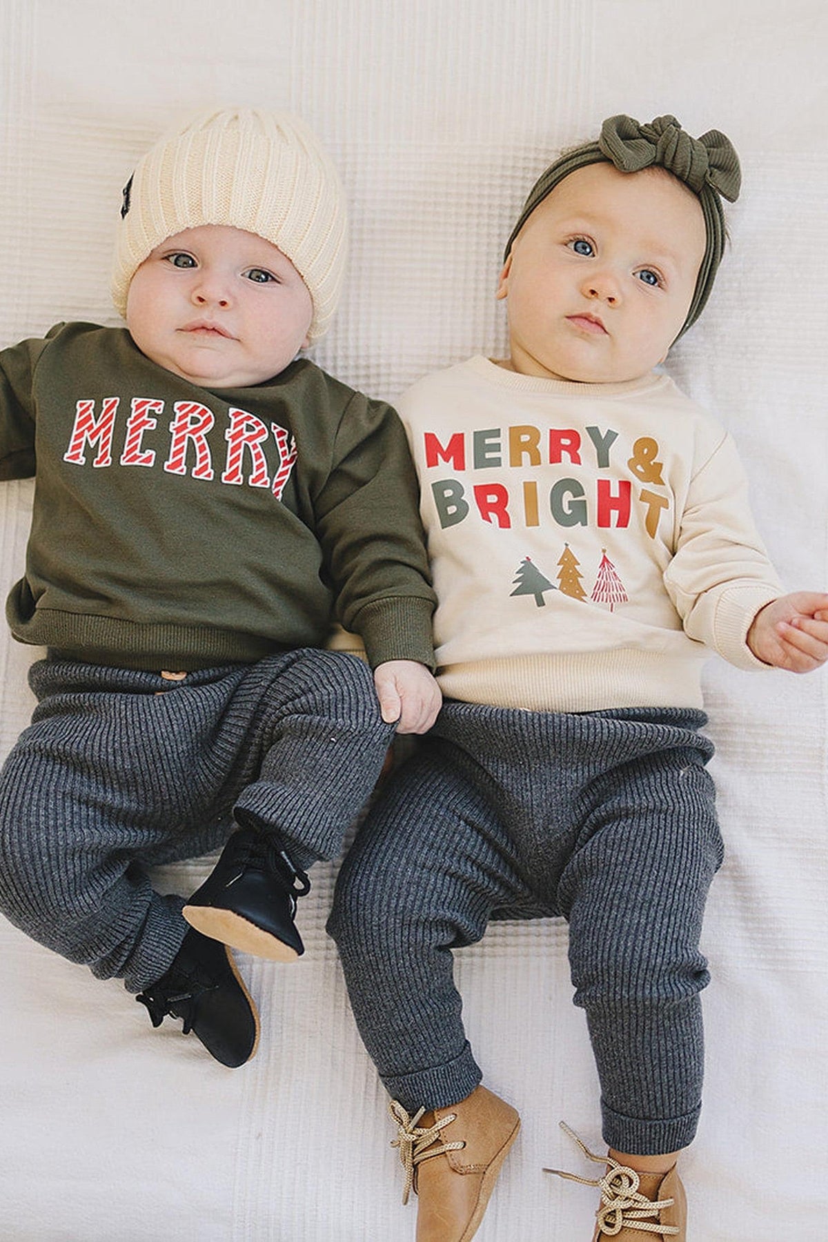 Mebie Baby  Cream Chunky Knit Beanie | 100% Angora Wool | Newbon | Baby