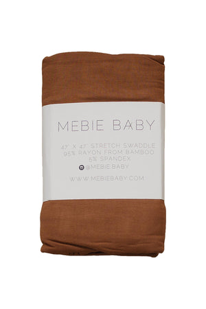 Rust Stretch Swaddle Blanket | Bamboo | Baby Essentials
