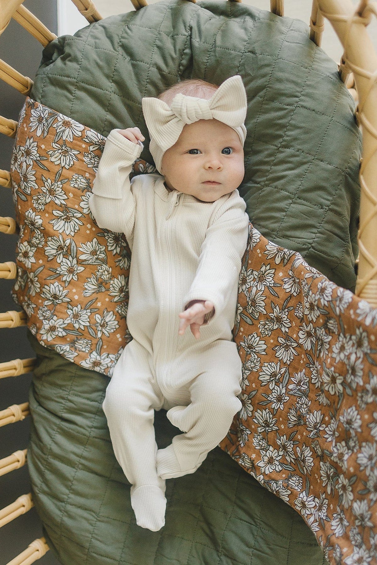 Magnolia Muslin Swaddle Blanket | 100% Cotton | Baby Essentials