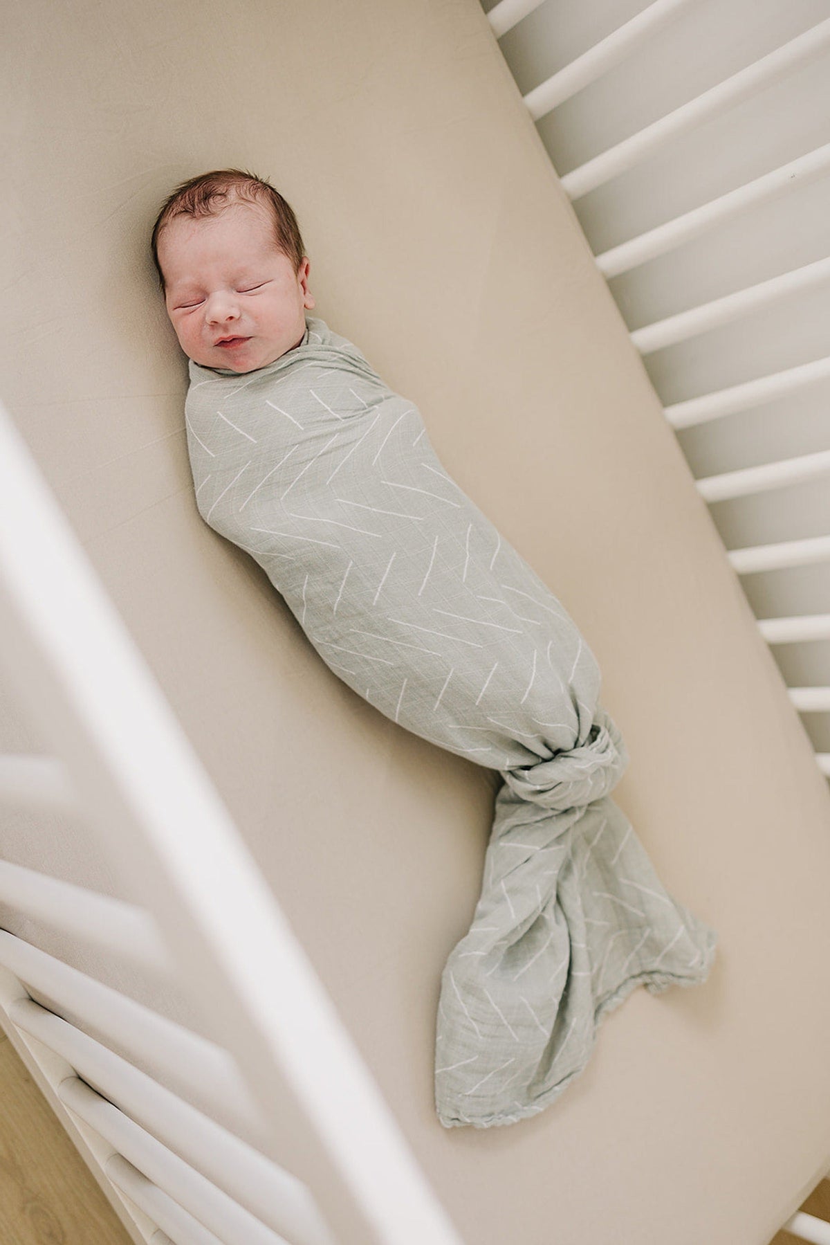 Mebie Baby  Desert Sage Muslin Swaddle Blanket | 100% Cotton | Baby Essentials