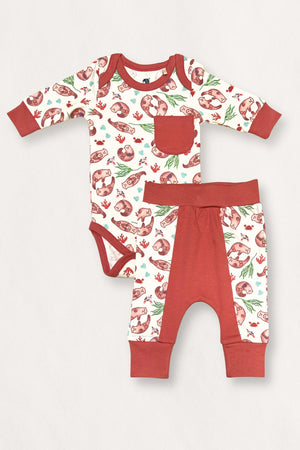 Otter Bodysuit & Pants Set | Organic Pima Cotton | Gender Neutral | Baby Essentials