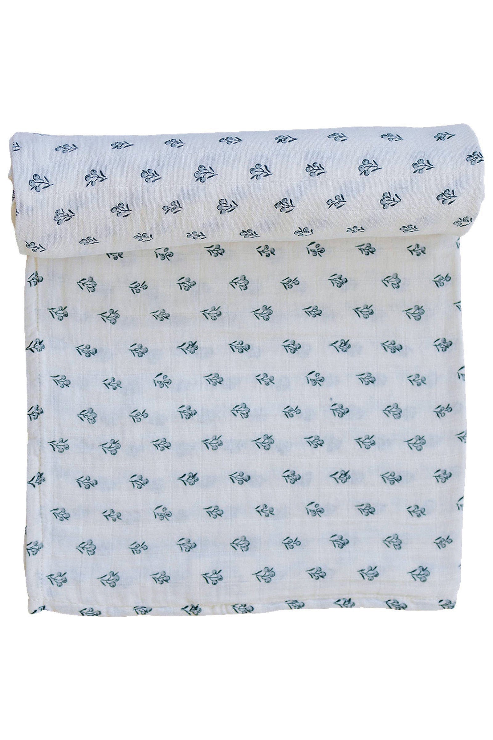 Cream Berry Muslin Swaddle Blanket | 100% Cotton | Baby Essentials