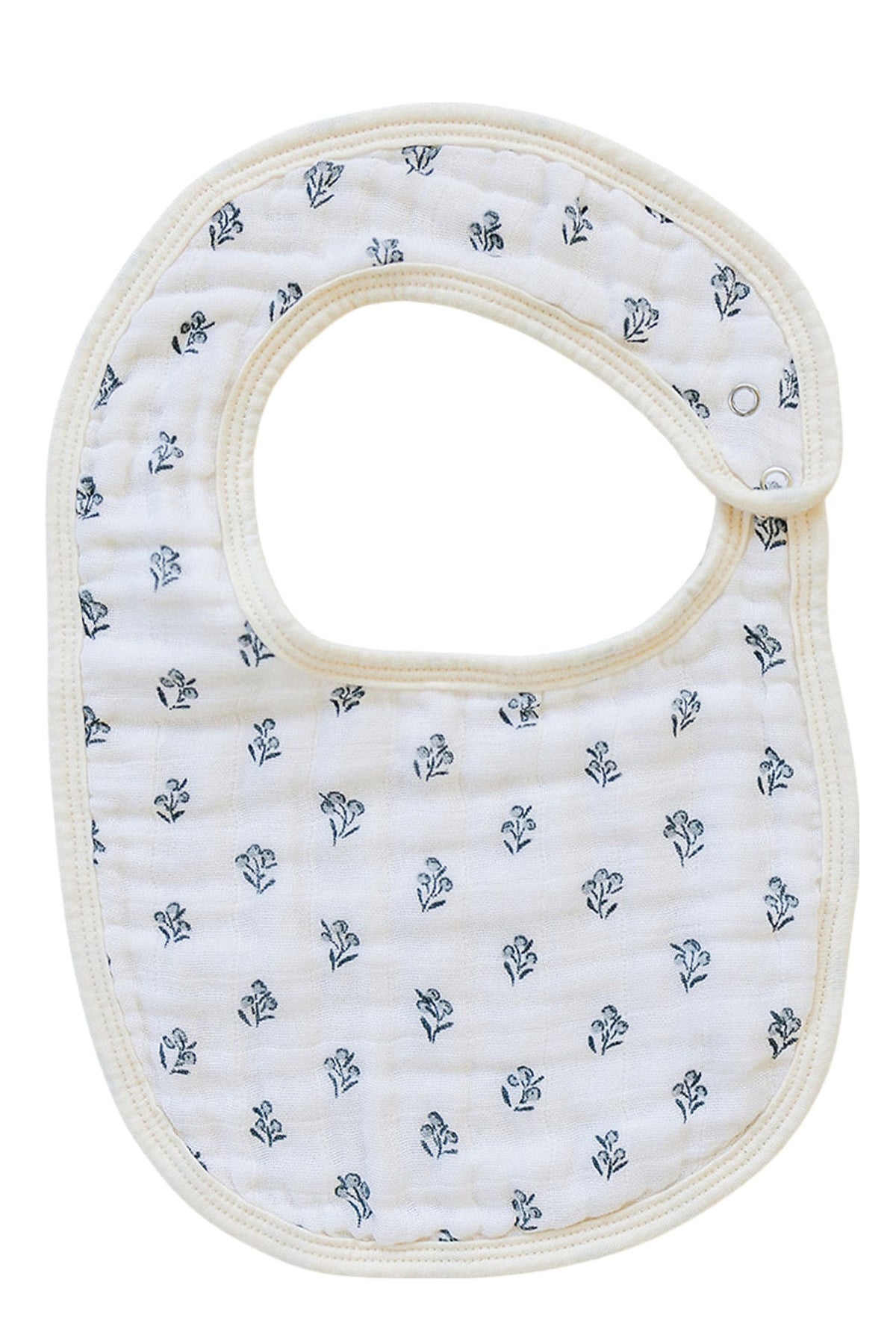 Cream Berry Classic Muslin Bib | 100% Cotton | Baby Essentials