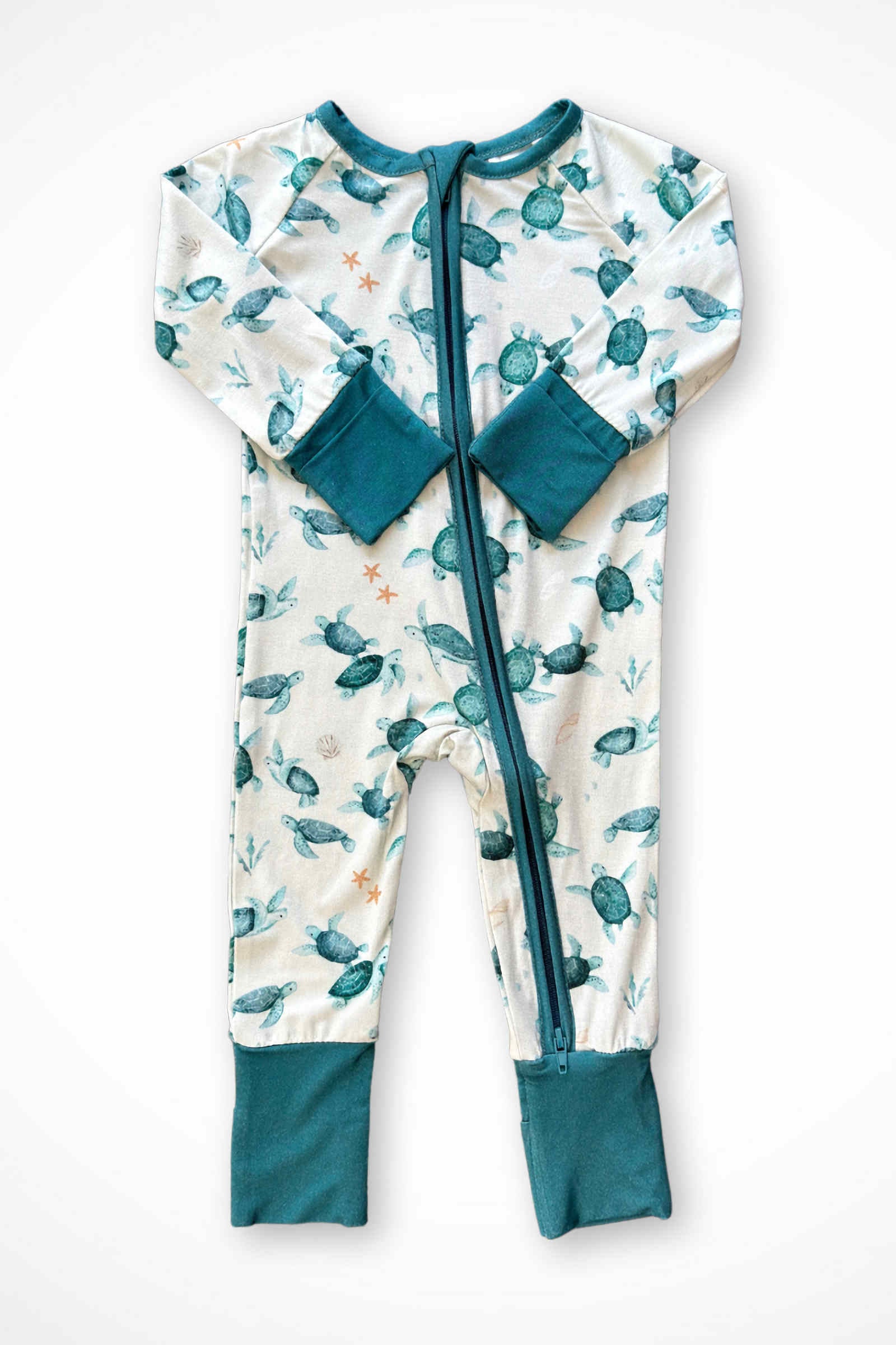 Sea Turtle Baby Pajama | Bamboo | Baby Essentials