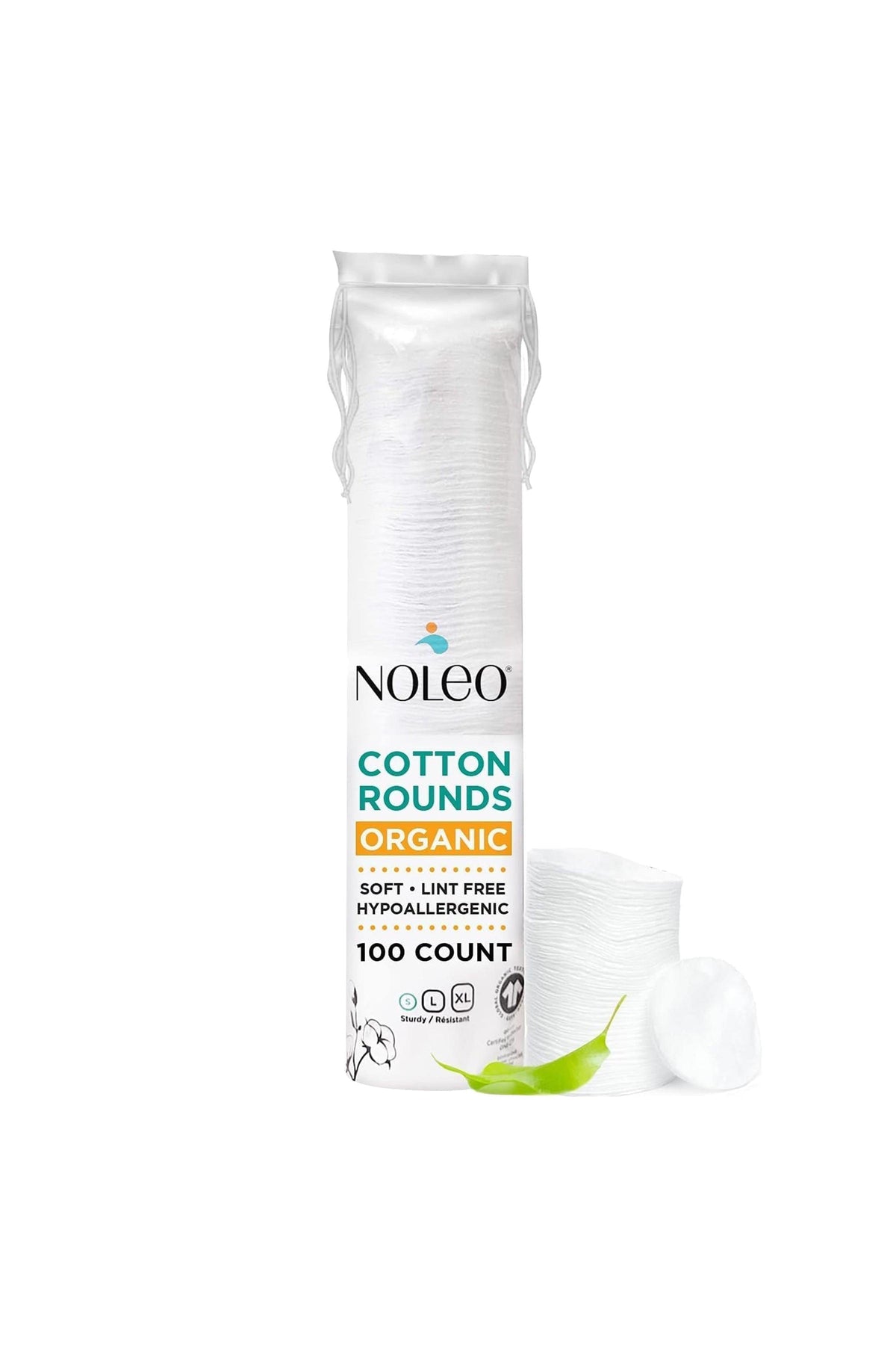 NOLEO Organic Cotton Rounds - Small 2"