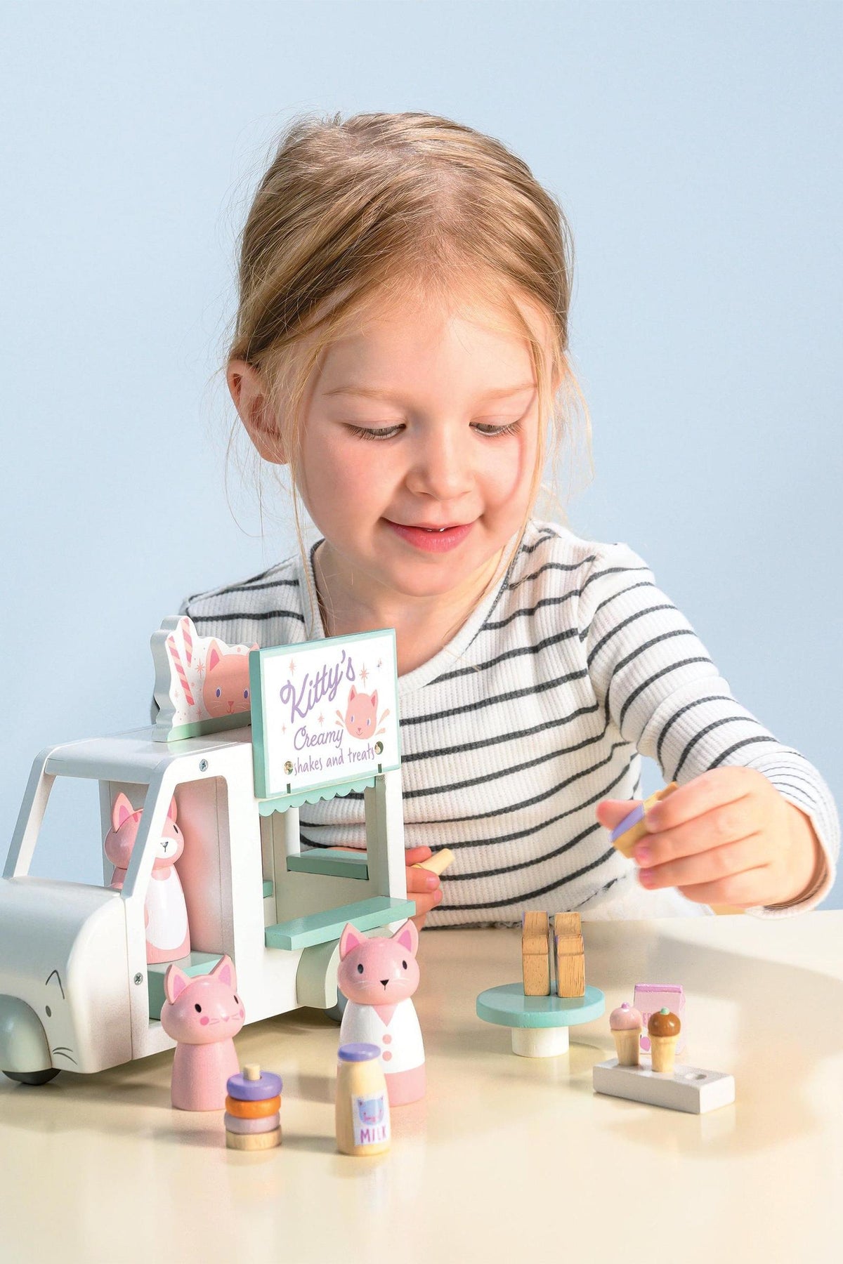 Kitty's Milkshake Van | Tender Leaf Wooden Toys