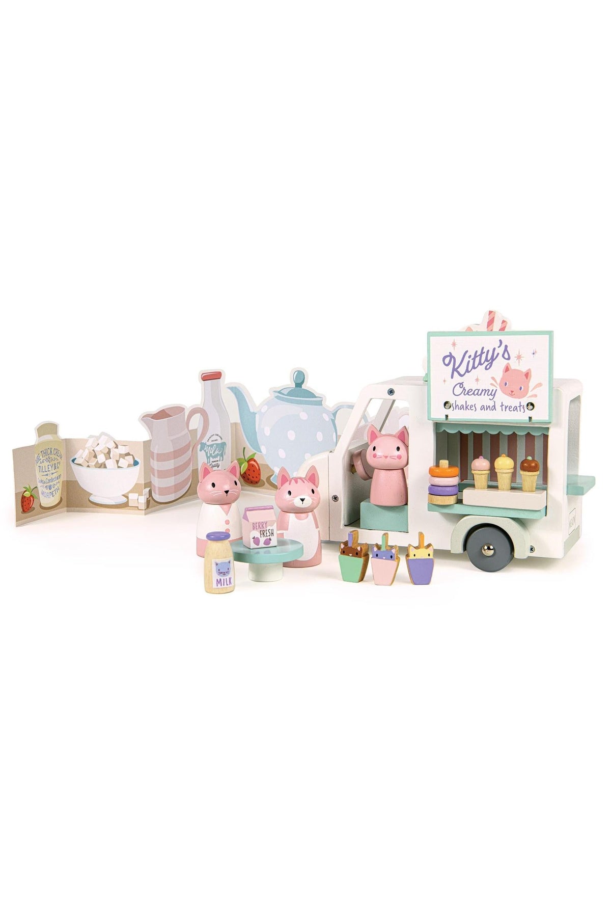 Kitty's Milkshake Van | Tender Leaf Wooden Toys