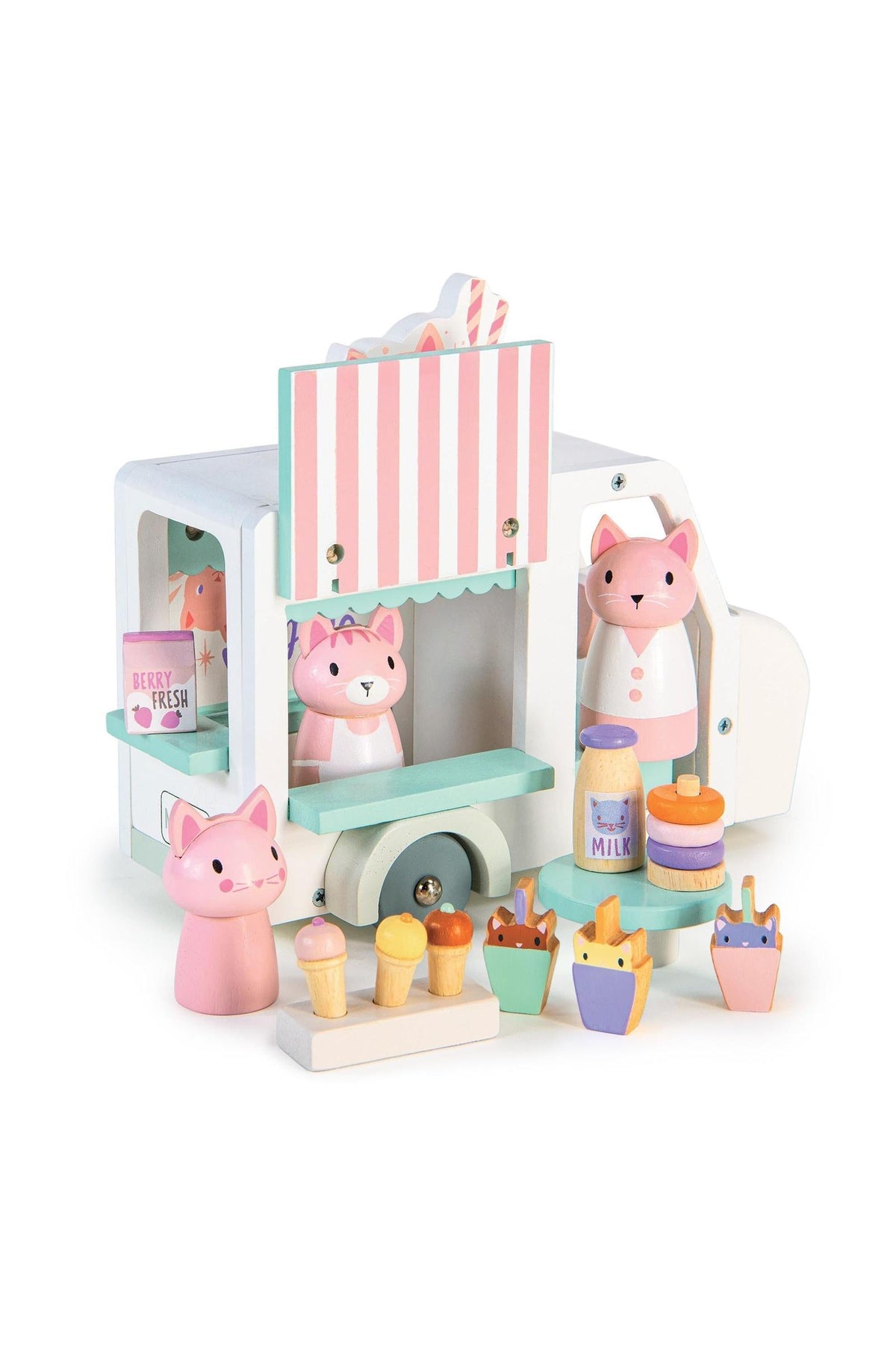 Kitty's Milkshake Van | Tender Leaf Wooden Toys