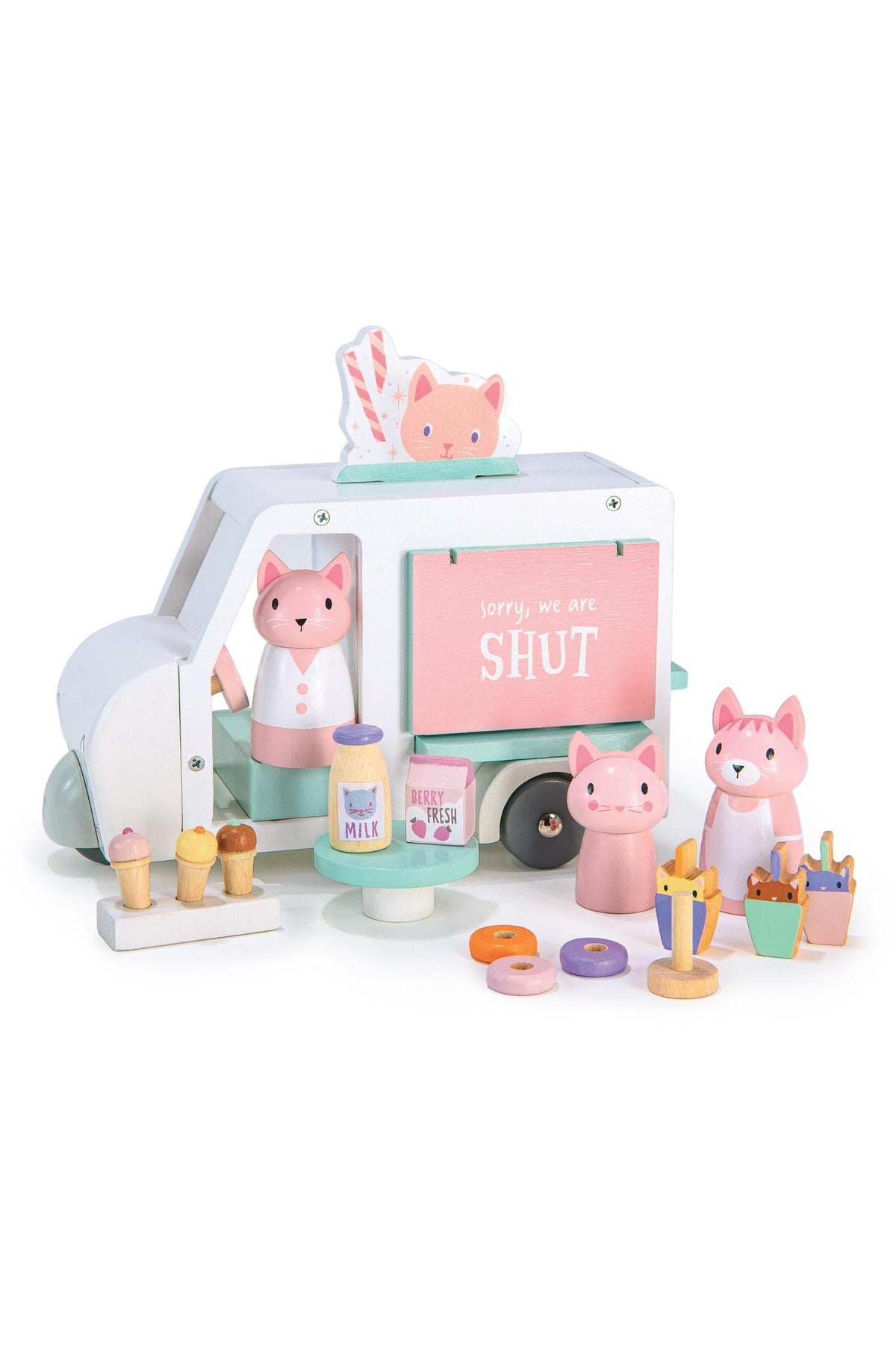 Kitty's Milkshake Van | Tender Leaf Wooden Toys