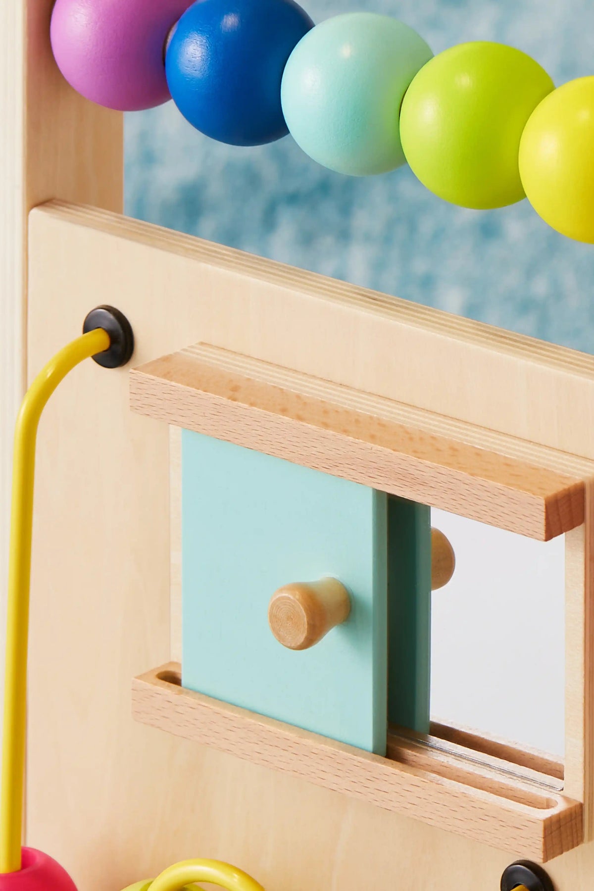 Tiny Land® Premium Natural Wooden Activity Walker