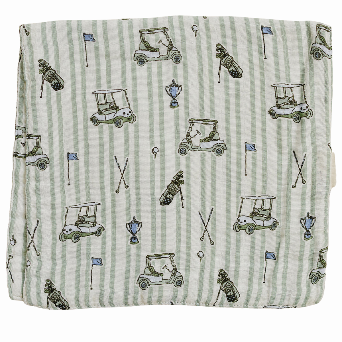 Tee Time Muslin Burp Cloth