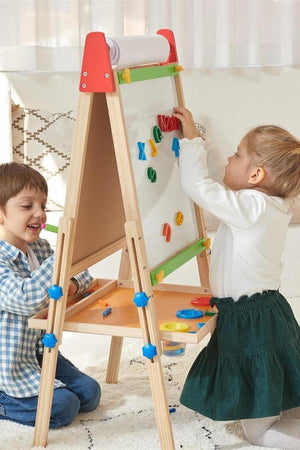Tiny Land® 3-in-1 Art Easel & Paper Roll Set