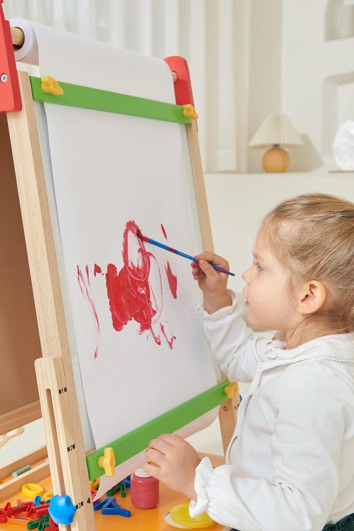 Tiny Land® 3-in-1 Art Easel & Paper Roll Set