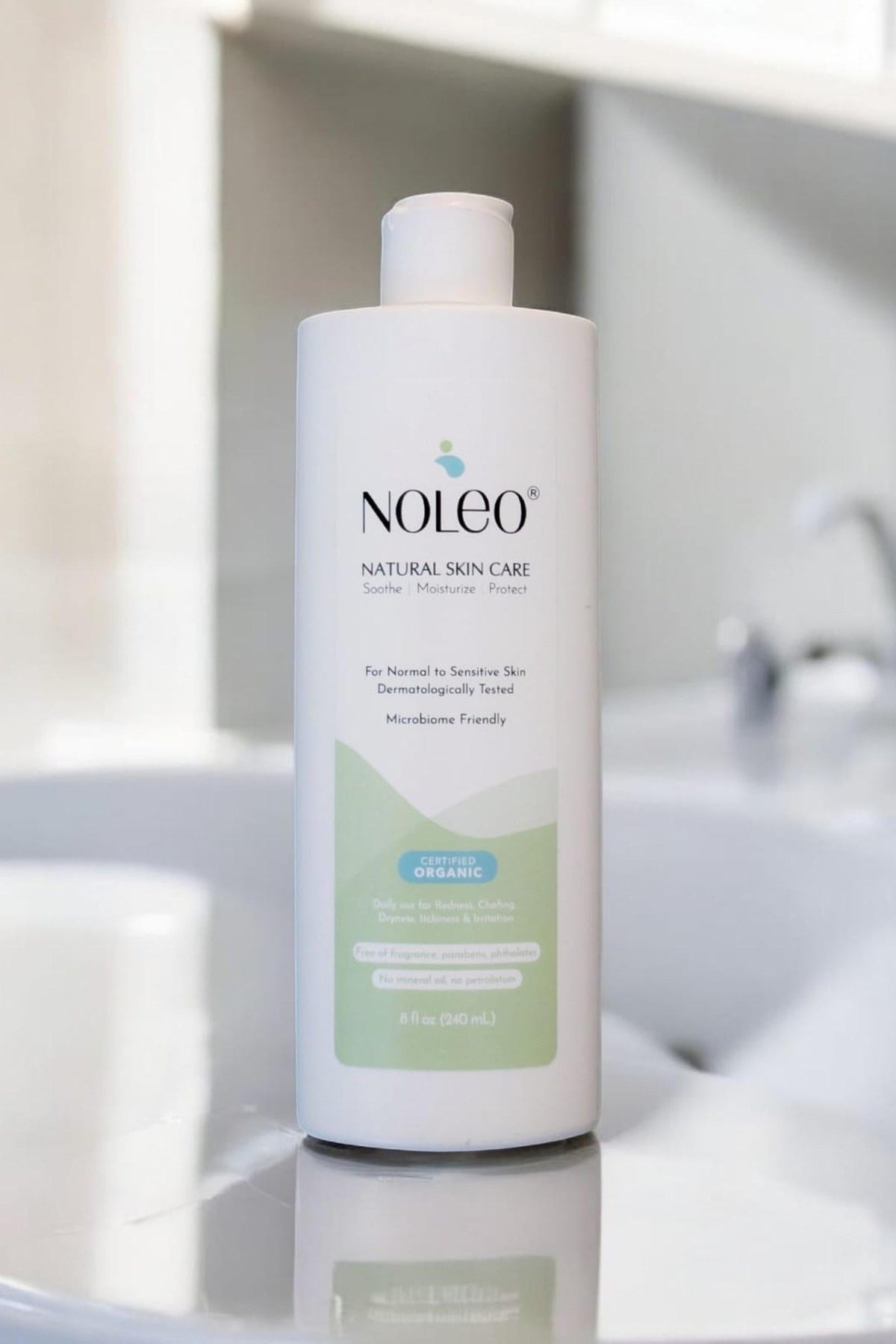 NOLEO Natural Skin Care - Sensitive Skin, Deep Moisturizer - 8oz