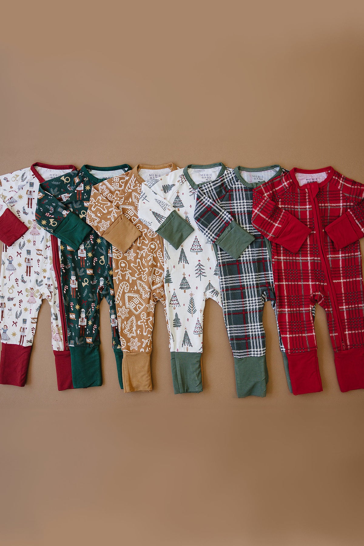 Red Nutcracker Zipper Pajama | Bamboo | Baby Essentials