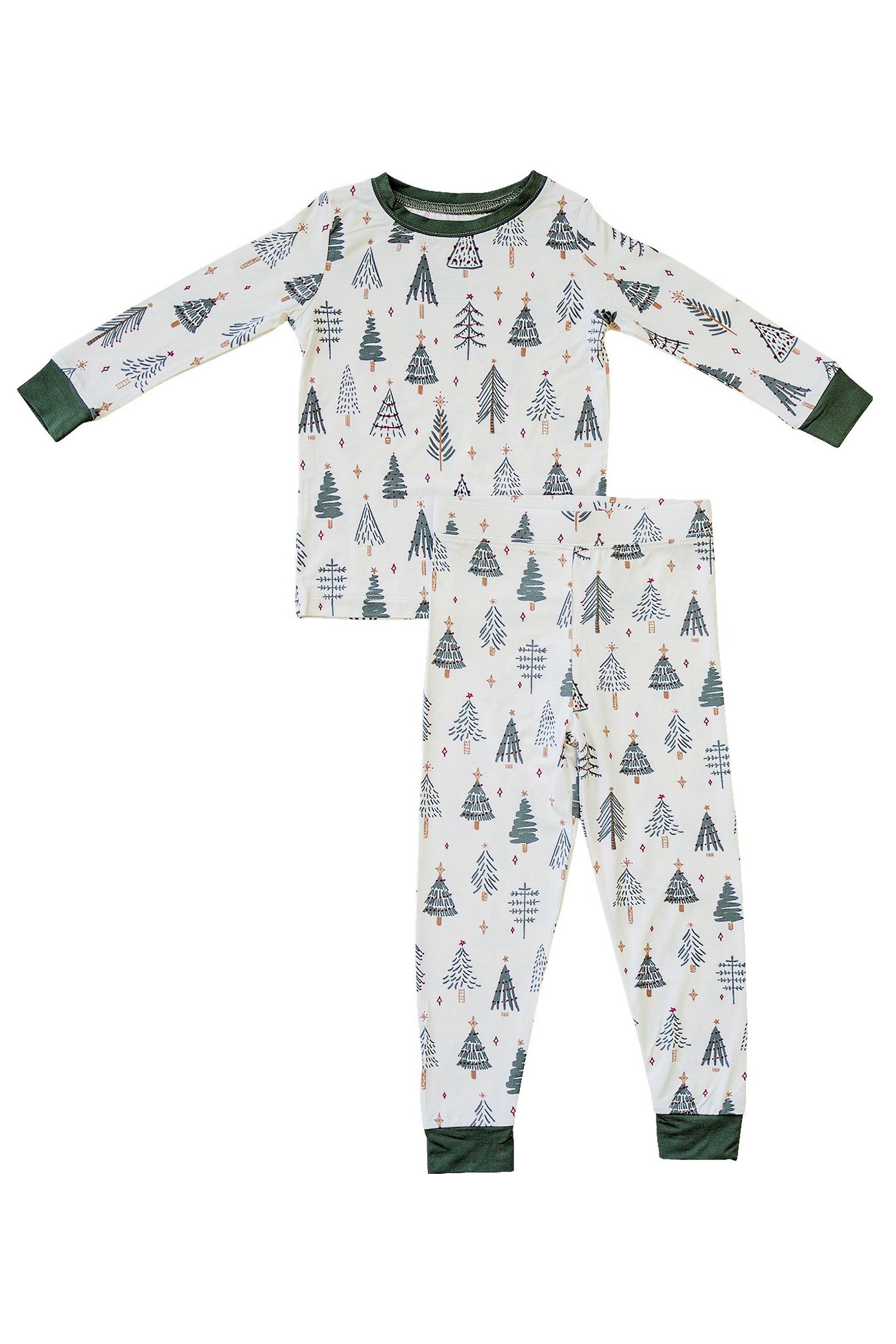 Christmas Tree Bamboo Cozy PJs Set