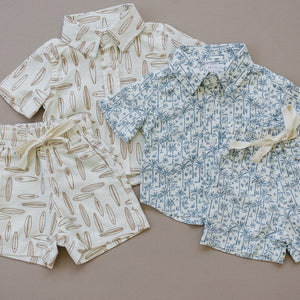 Palm Tree Shorts | Linen Cotton