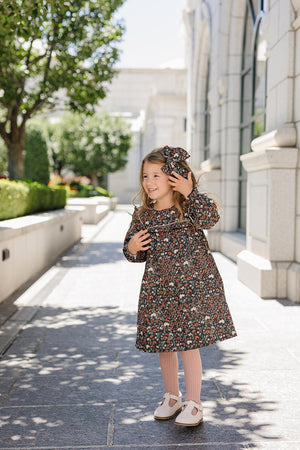 Autumn Midnight Meadow Dress | Cotton