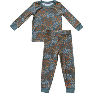 Navy Floral Cozy Pajama Set | Bamboo | Baby Essentials  | Baby Essentials