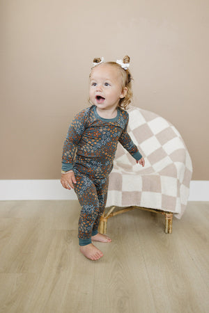 Navy Floral Cozy Pajama Set | Bamboo | Baby Essentials  | Baby Essentials