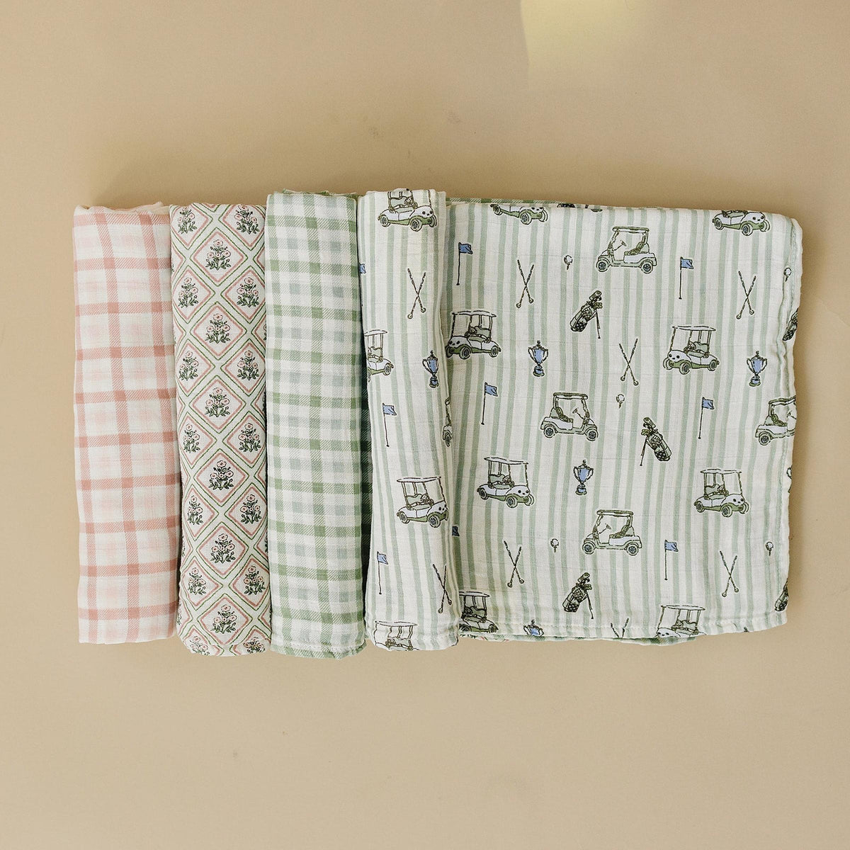 Tee Time Muslin Swaddle Blanket