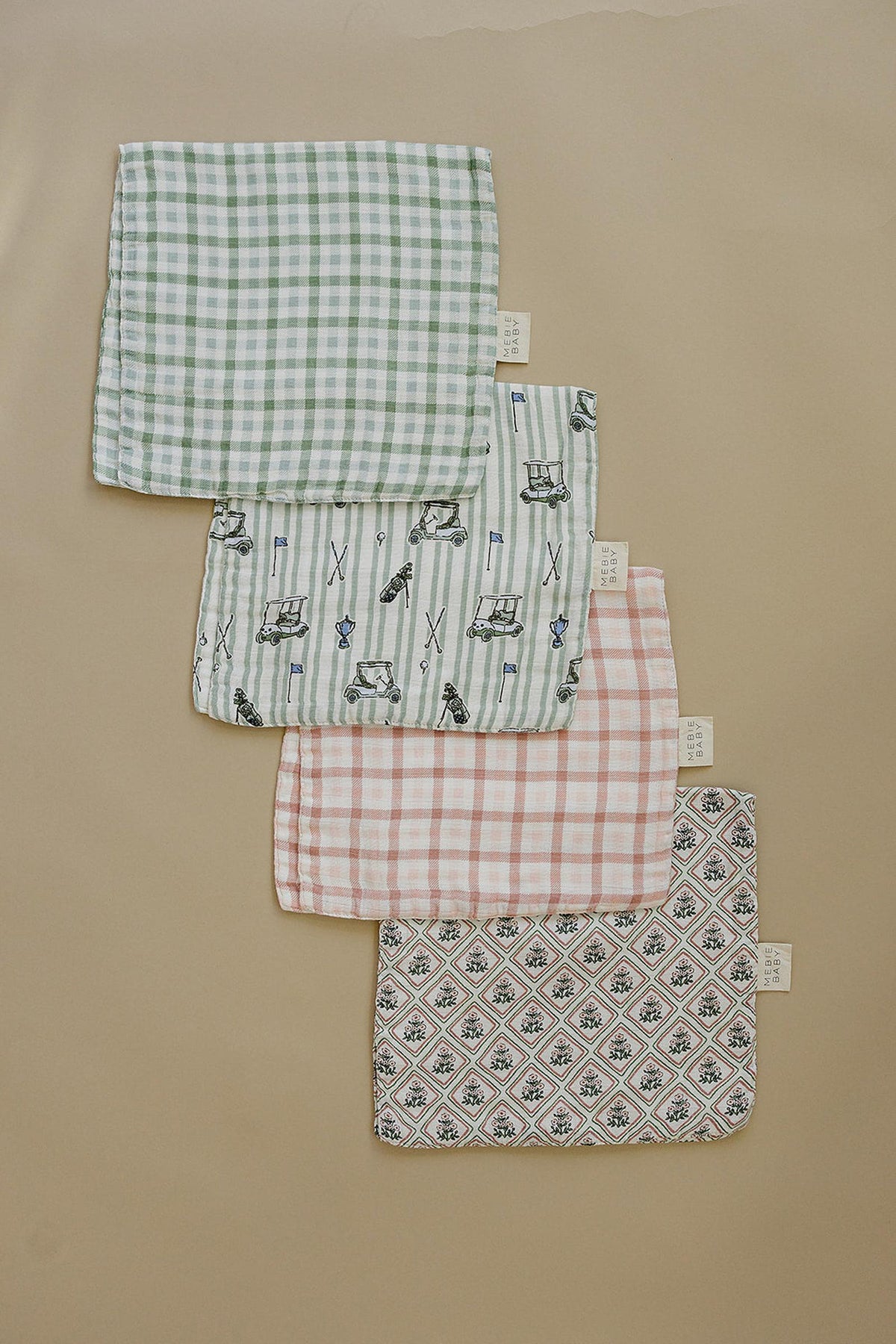 Tee Time Muslin Burp Cloth