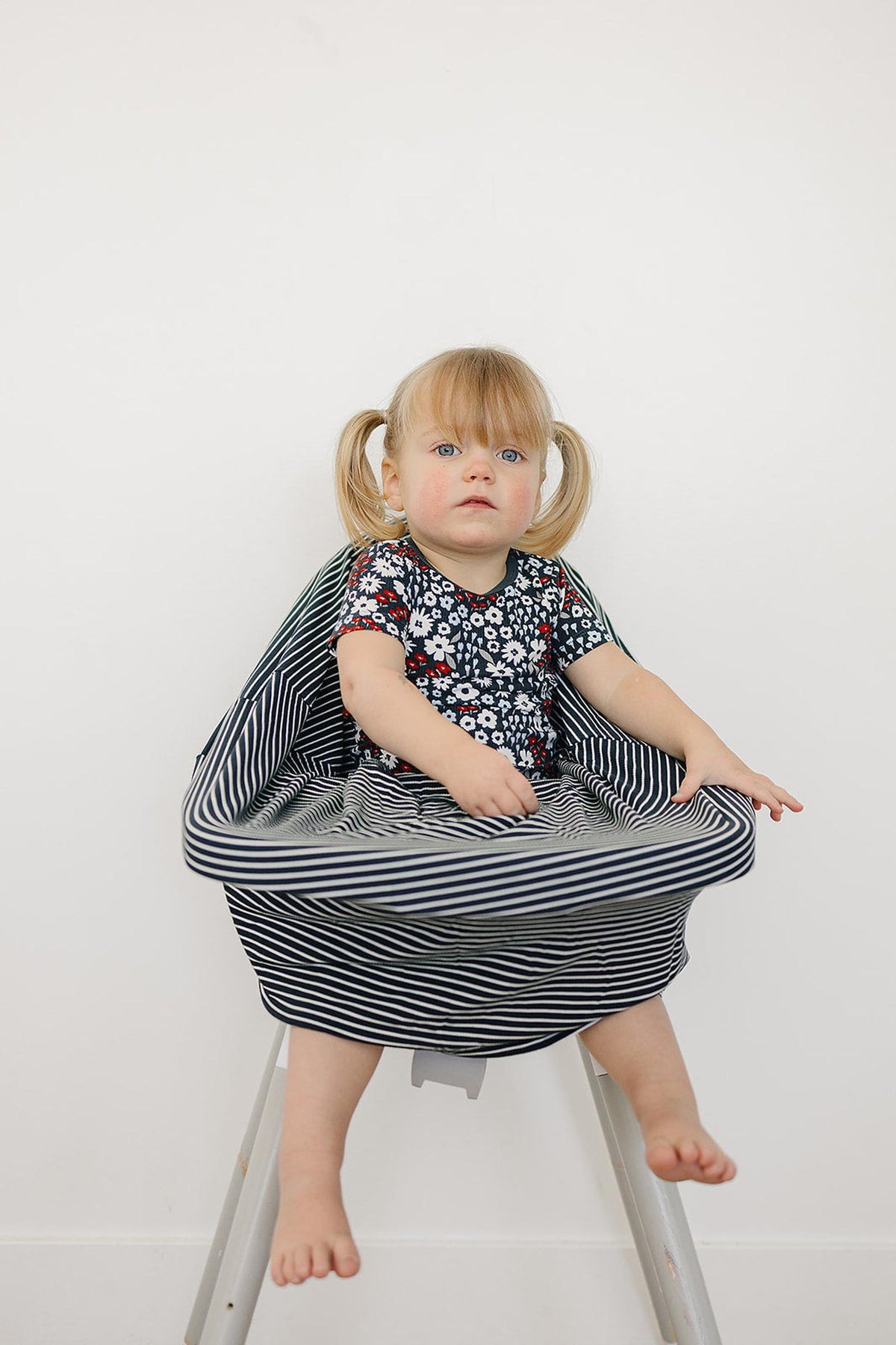 Mebie Baby  Americana Floral Ribbed Cozy Shorts Set | Bamboo