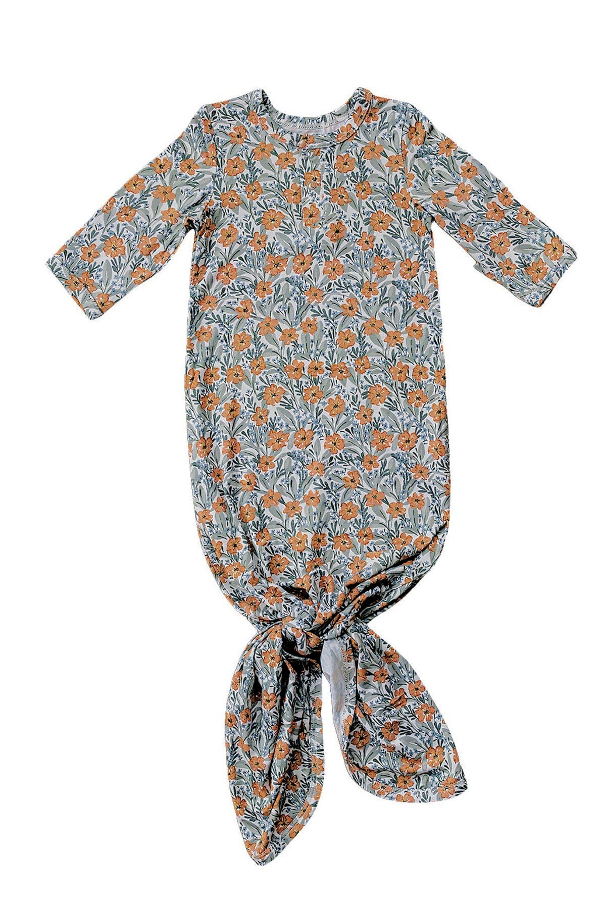 Mebie Baby  Dainty Meadow Knot Gown | Bamboo | Baby Essentials