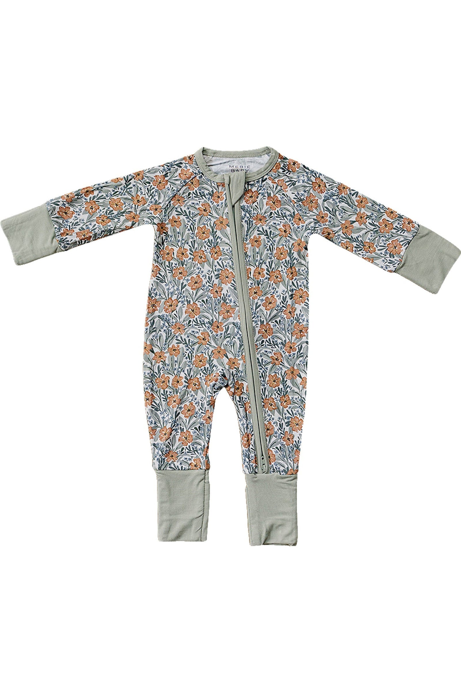 Dainty Meadow Zipper Pajama | Bamboo | Baby Essentials