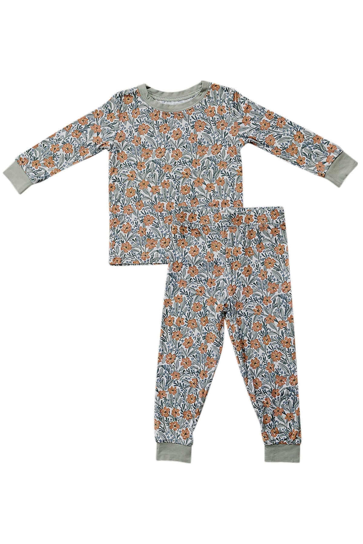 Mebie Baby  Dainty Meadow Cozy Pajama Set | Bamboo