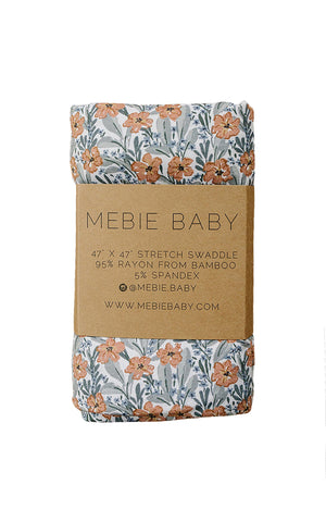 Dainty Meadow Stretch  Swaddle Blanket | Bamboo | Baby Essentials