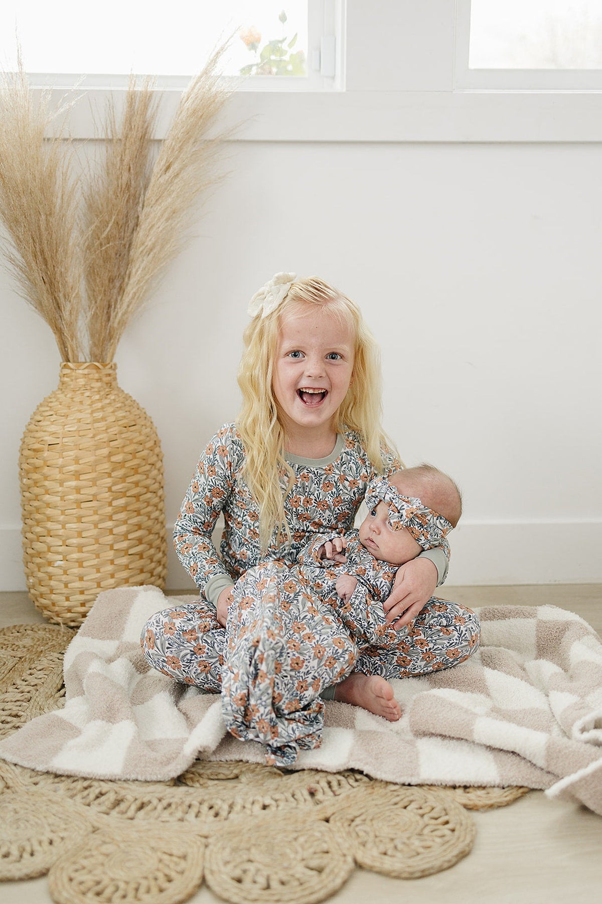 Mebie Baby  Dainty Meadow Cozy Pajama Set | Bamboo