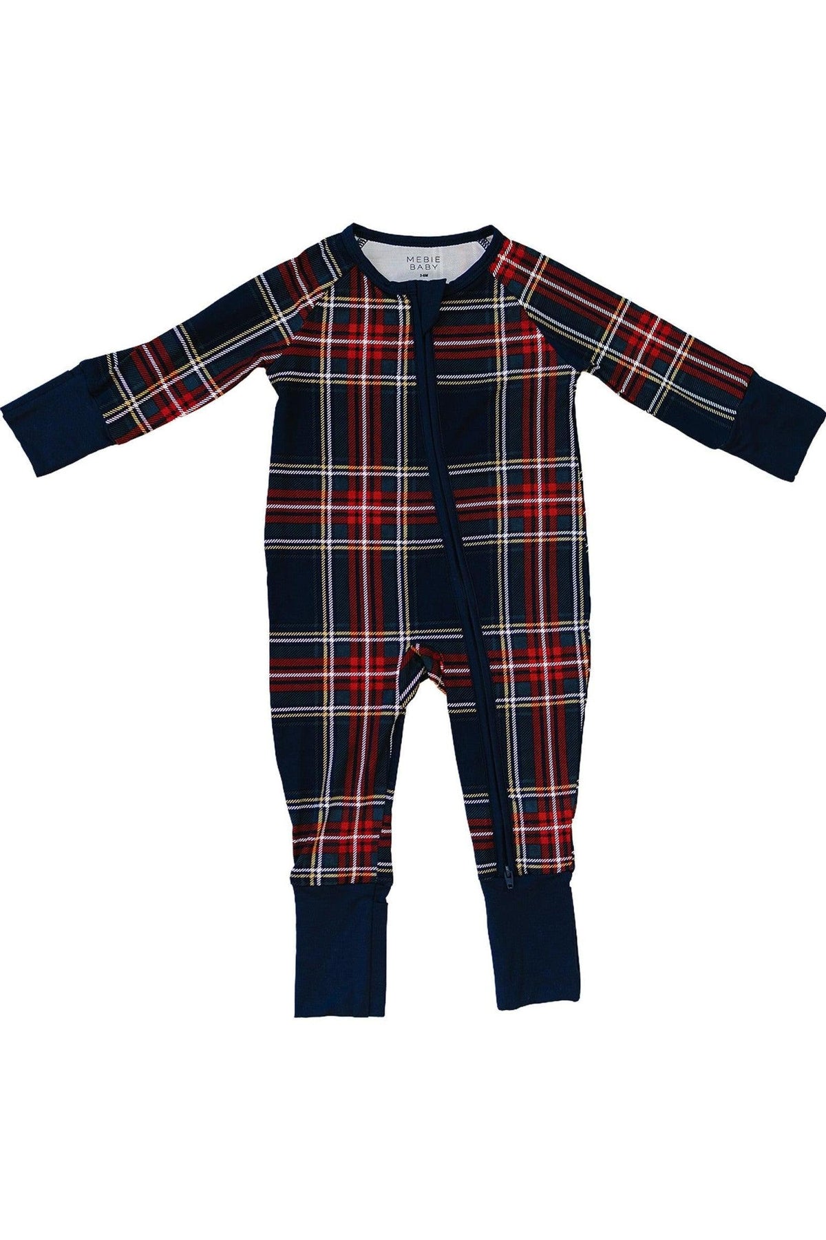 Christmas Plaid Zipper Pajama | Bamboo | Baby Essentials