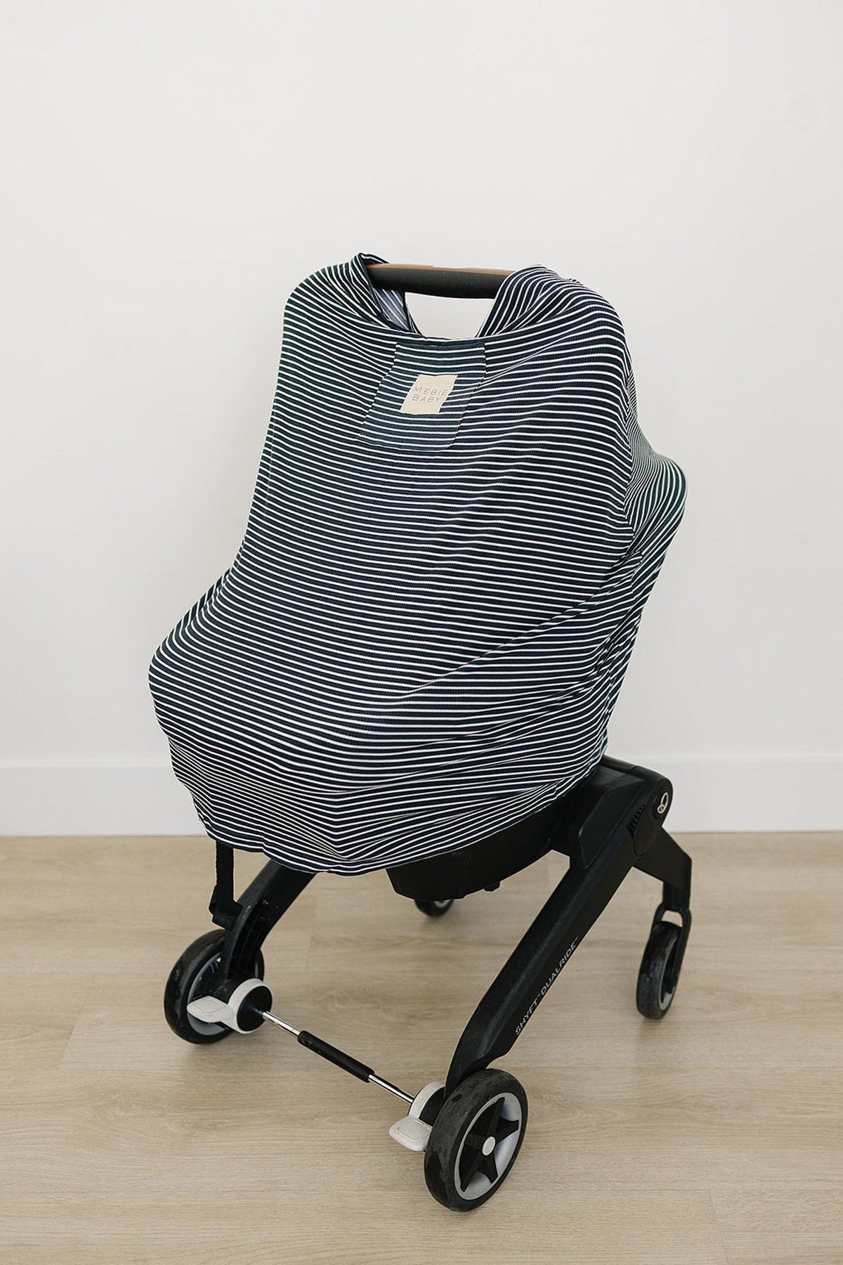 Navy Stripes Ribbed Multi-Use | Bamboo | Car Seat & Nursing Cover