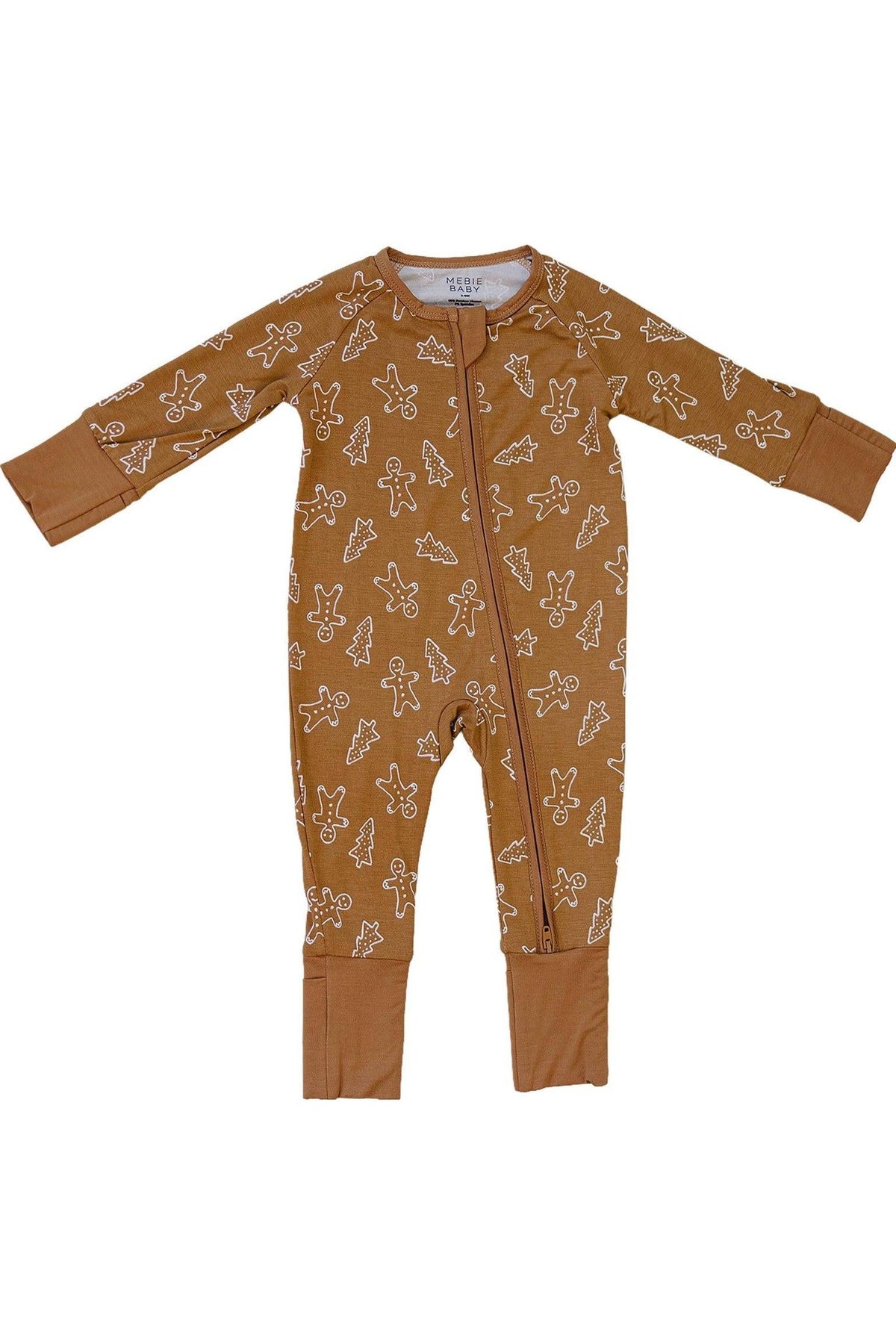 Gingerbread Zipper Pajama | Bamboo | Baby Essentials