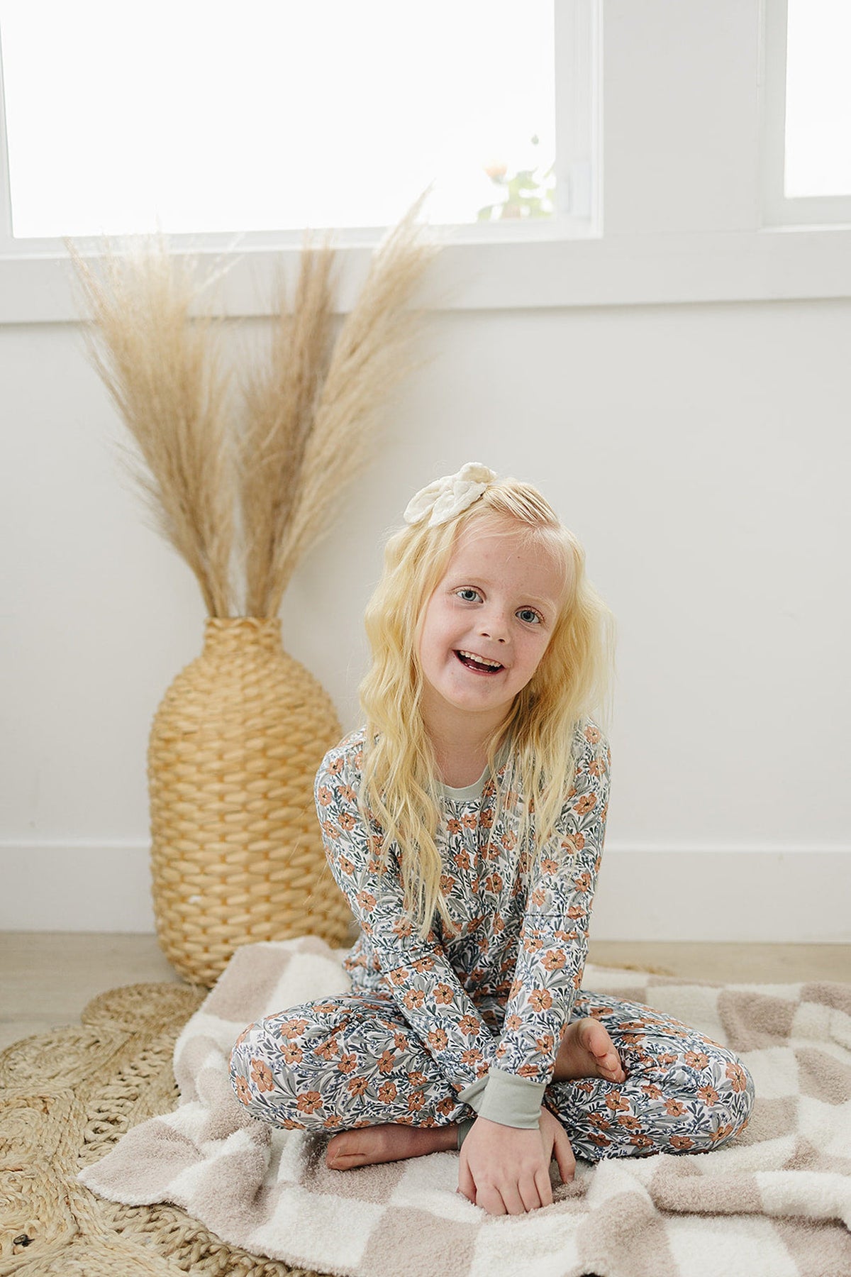 Mebie Baby  Dainty Meadow Cozy Pajama Set | Bamboo