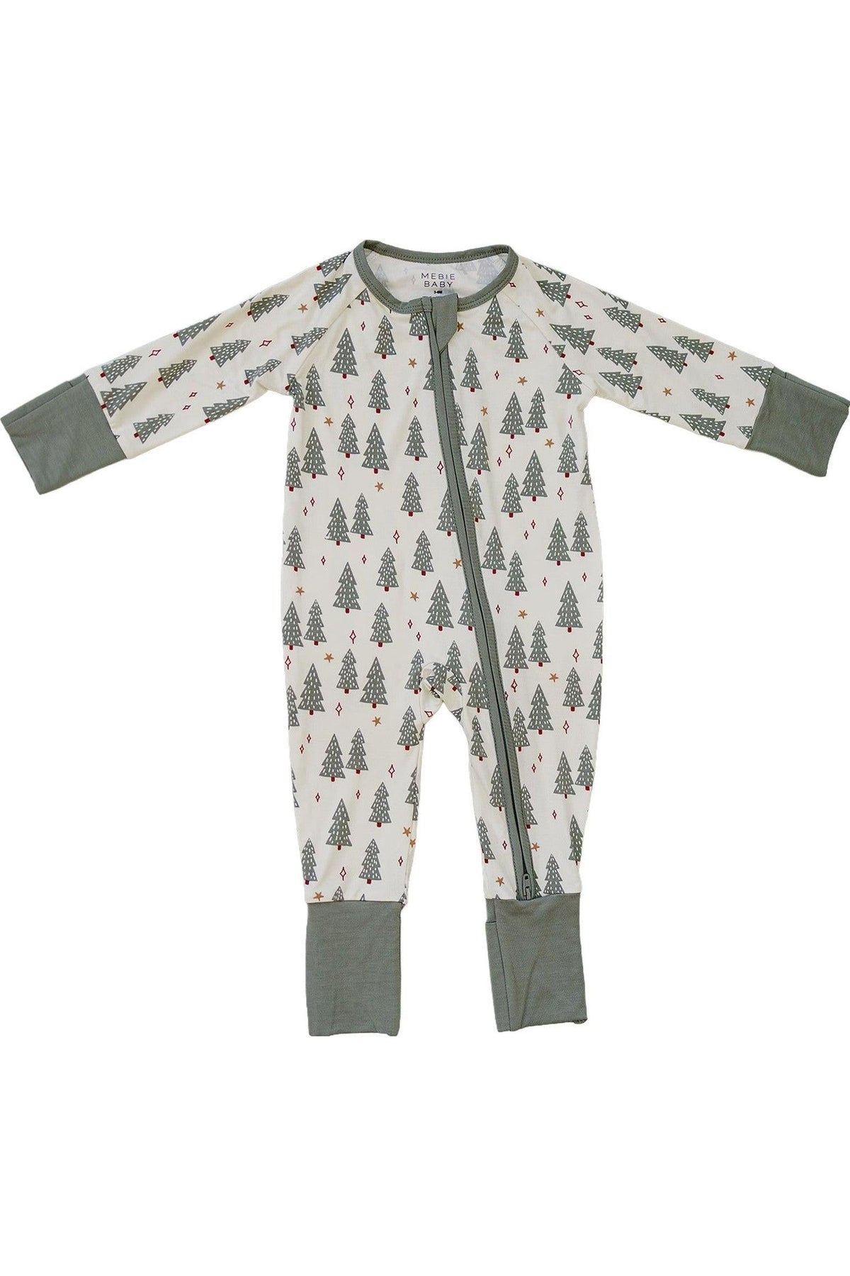 Christmas Trees Zipper | Bamboo | Baby Essentials