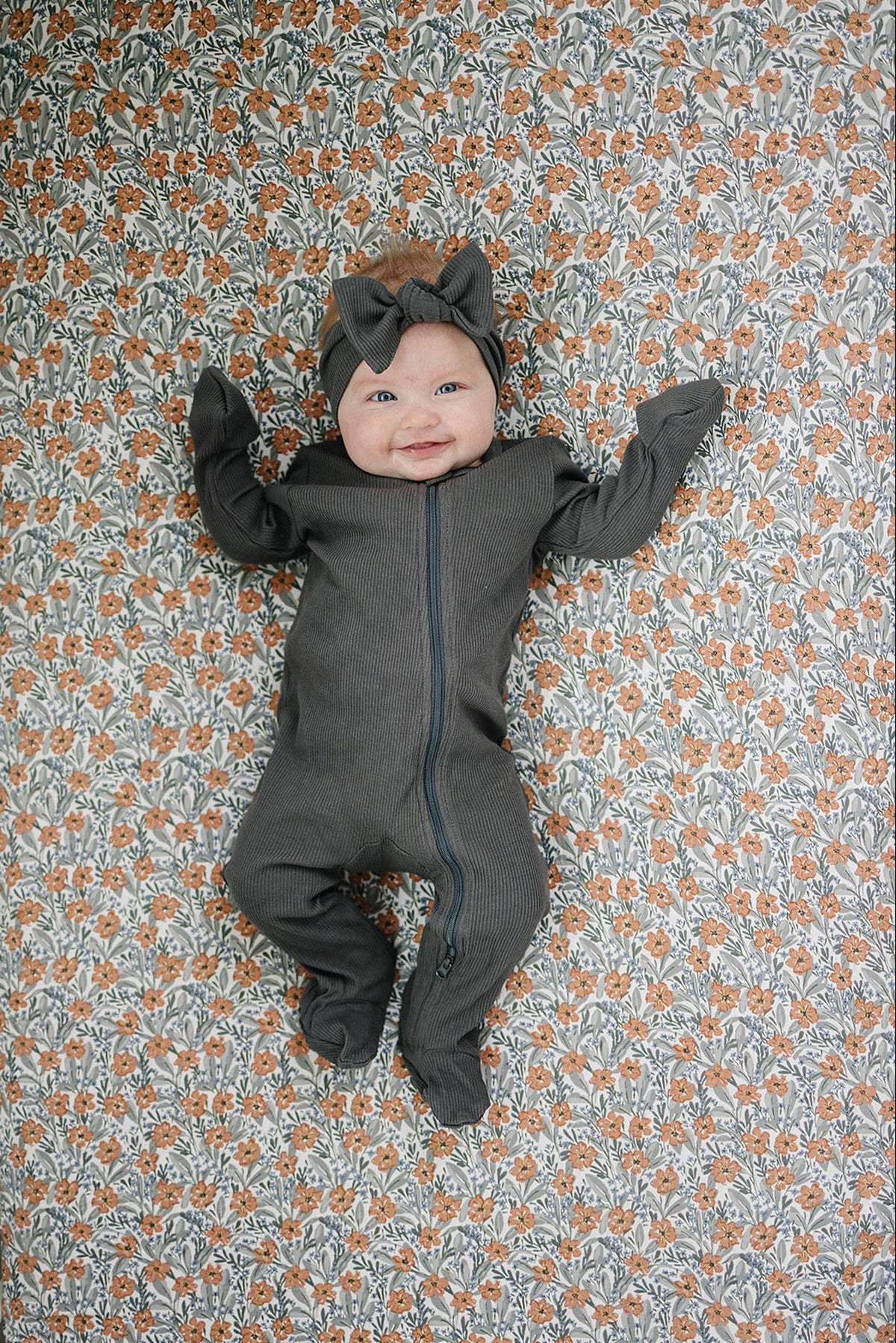 Mebie Baby  Dainty Meadow Stretch Crib Sheet | Bamboo | Baby Essentials