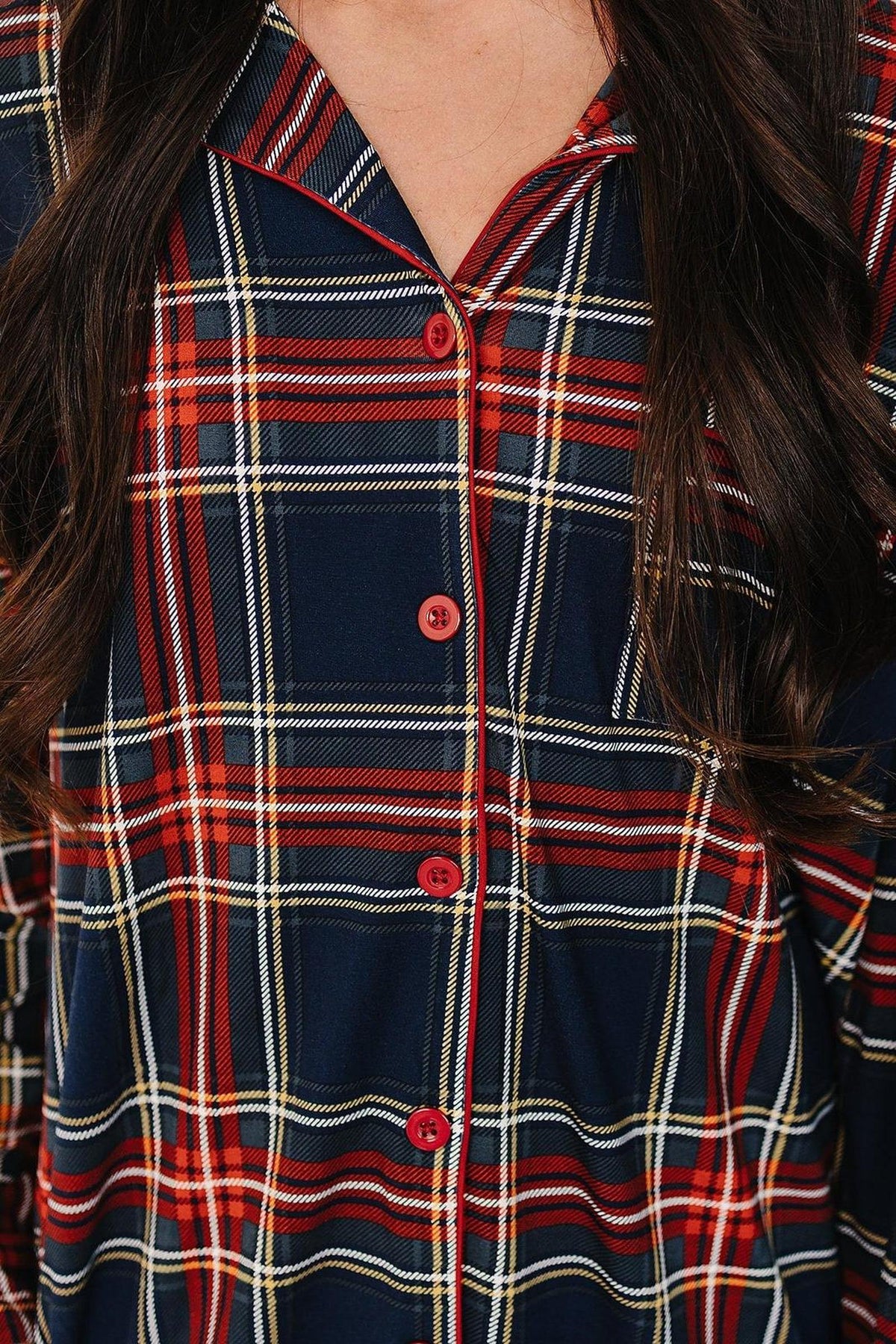 Adult Christmas Plaid Pajama Set | Family Matching Collection | Bamboo