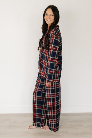 Adult Christmas Plaid Pajama Set | Family Matching Collection | Bamboo