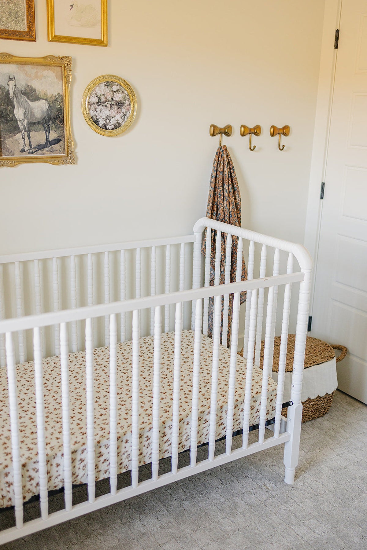 Mebie Baby  Autumn Bloom Muslin Crib Sheet | 100% Cotton | Baby Essentials