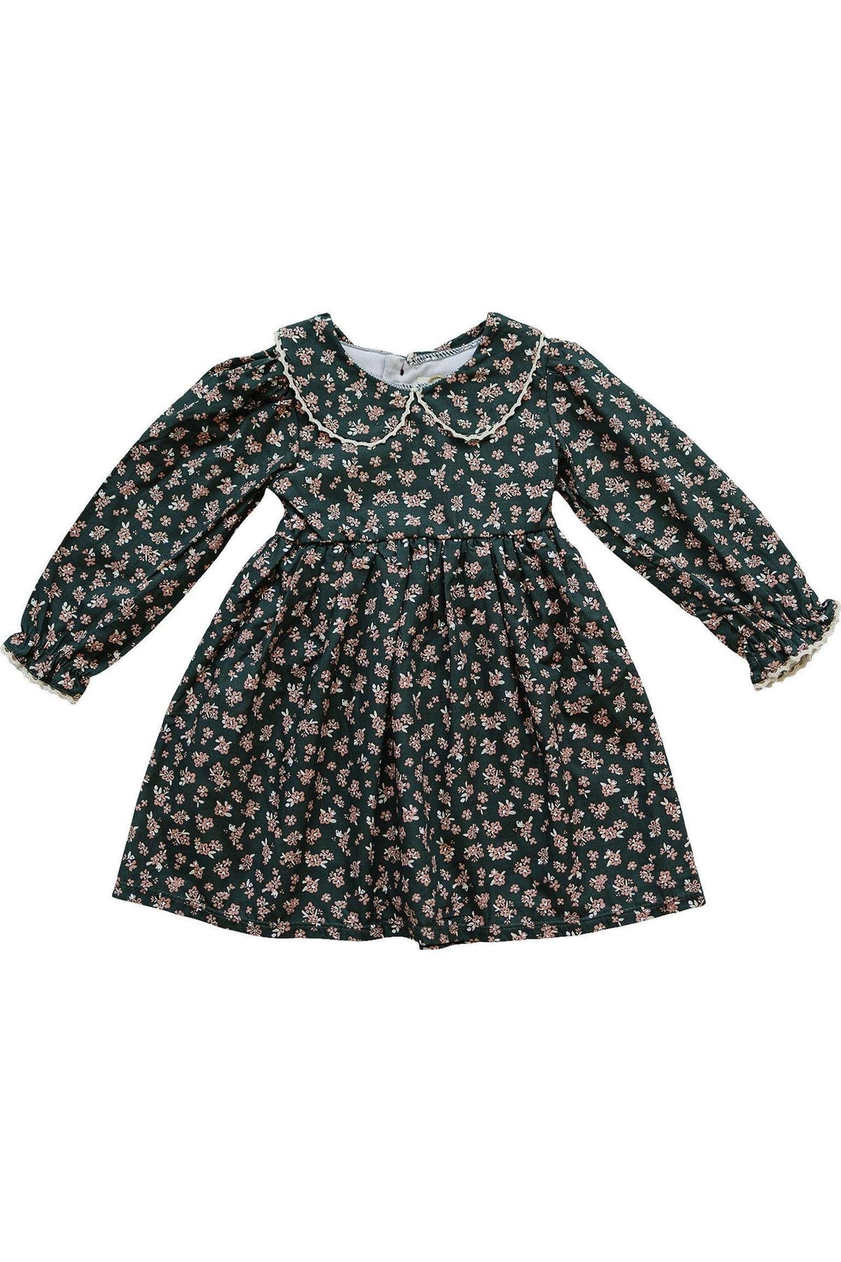 Elegant Olive Bloom Dress with Peter Pan Collar | Cotton | Fall | Winter | Holiday Gift Idea | Family Photo - AlTerra Retail, LLC Elegant Olive Bloom Dress with Peter Pan Collar | Cotton | Fall | Winter | Holiday Gift Idea | Family Photo - AlTerra Retail, LLC