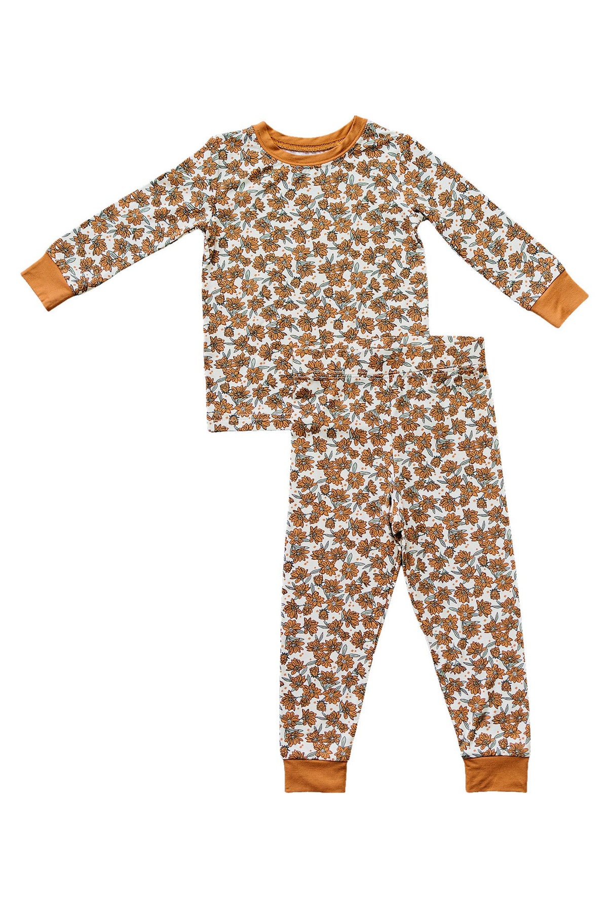 Mebie Baby  Cream Magnolia Cozy Pajama Set | Bamboo | Baby Essentials