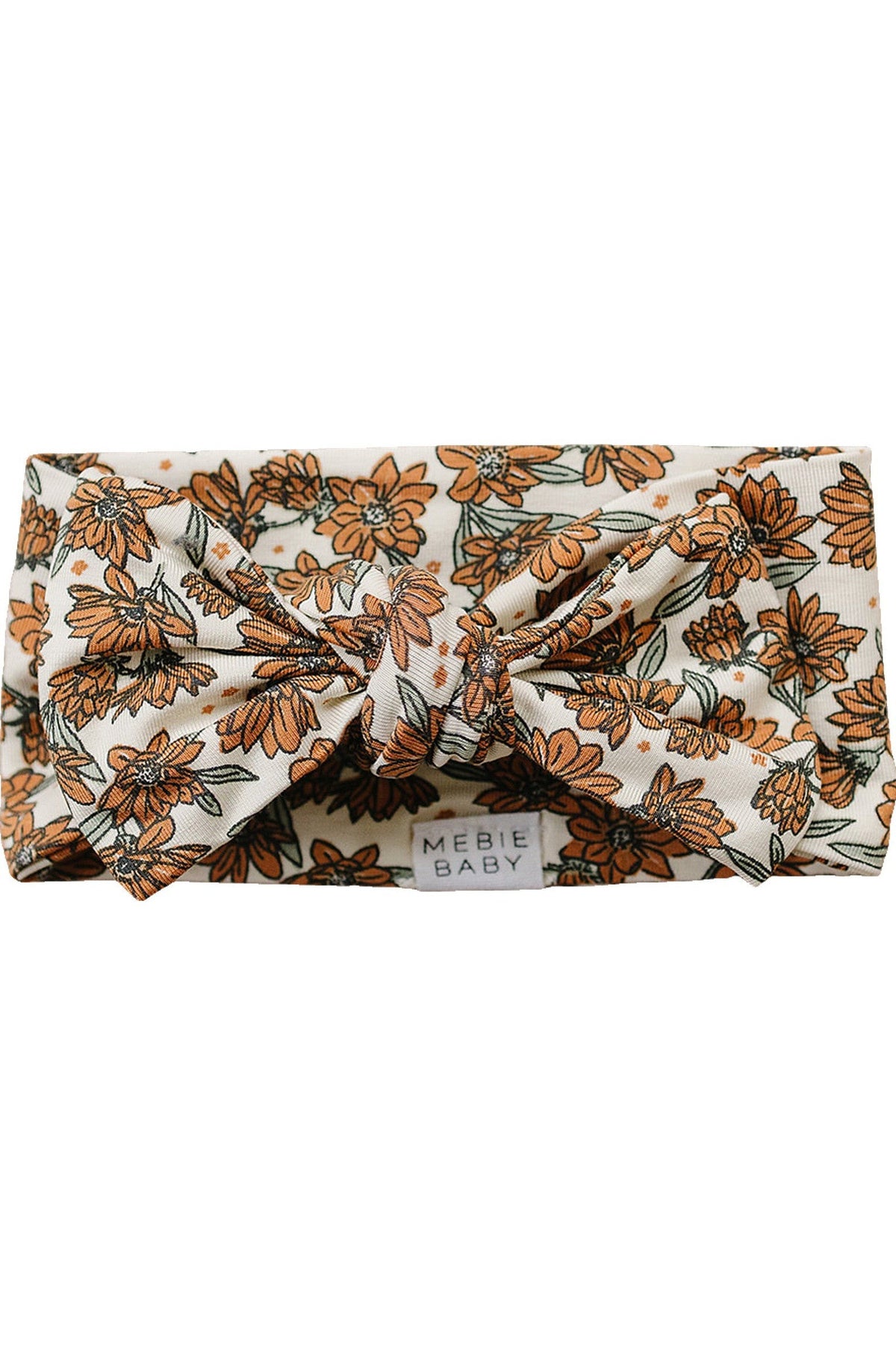 Mebie Baby  Cream Magnolia Head Wrap | Baby | Bamboo