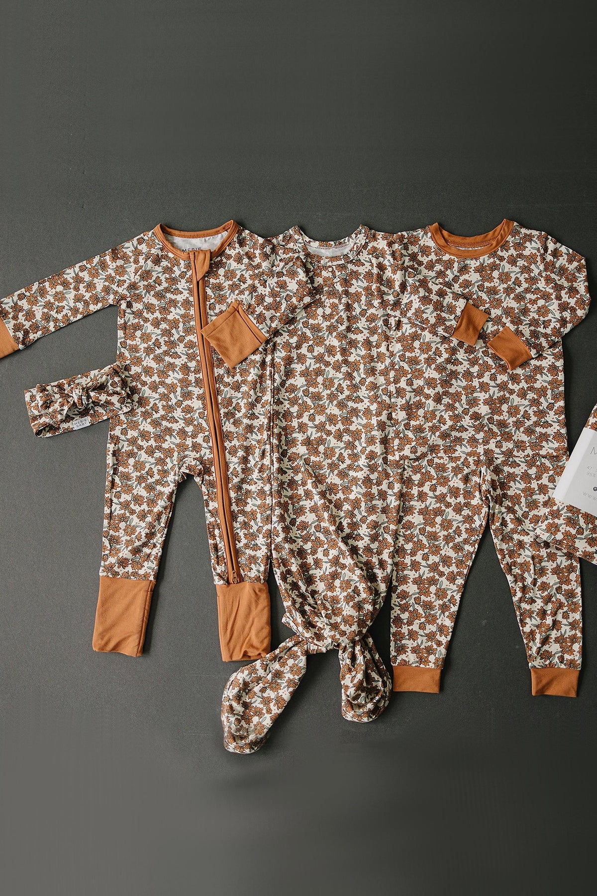 Mebie Baby  Cream Magnolia Cozy Pajama Set | Bamboo | Baby Essentials