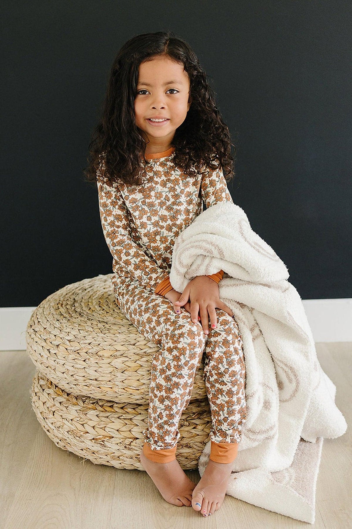 Mebie Baby  Cream Magnolia Cozy Pajama Set | Bamboo | Baby Essentials